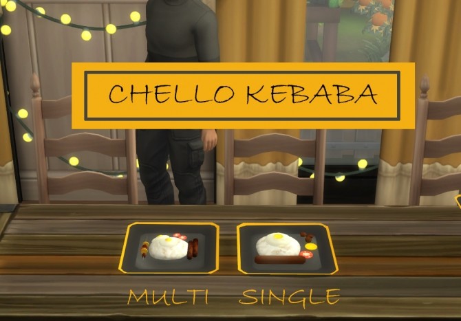 Sims 4 Custom Food Chello Kebab by icemunmun at Mod The Sims