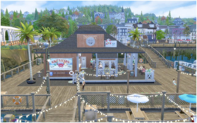 Sims 4 The Sailor Restaurant at Via Sims