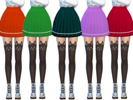 Snazzy Pleated Skirts by Wicked_Kittie at TSR » Sims 4 Updates