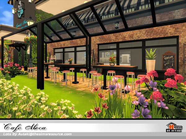 Sims 4 Cafe Moca by autaki at TSR