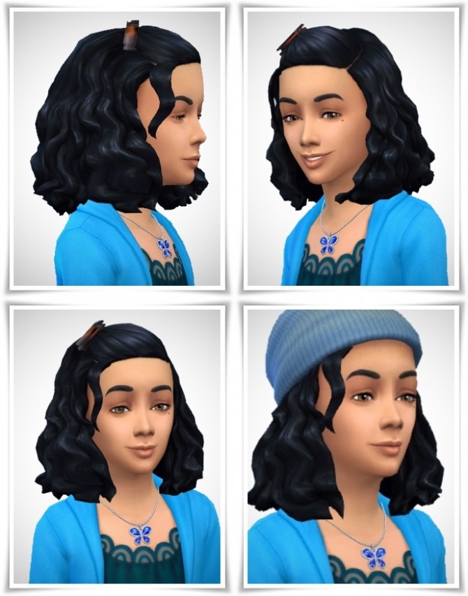 Sims 4 Girls ClipCurls hair at Birksches Sims Blog