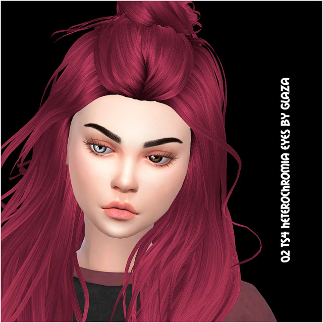 Sims 4 02 heterochromia eyes at All by Glaza