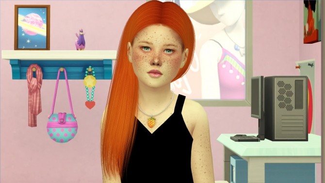 Sims 4 ADE MILA HAIR KIDS AND TODDLER VERSION at REDHEADSIMS
