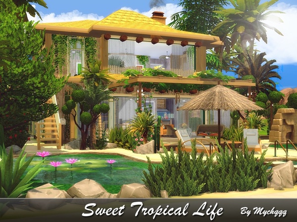 Sims 4 Sweet Tropical Life by MychQQQ at TSR