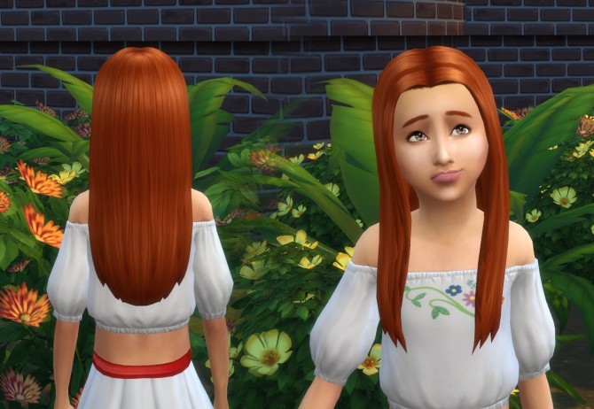 Sims 4 Allison Hair for Girls at My Stuff