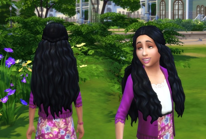 Sims 4 Jayden Hair for Girls at My Stuff