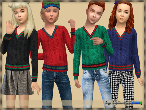 Sims 4 Sweater for kids by bukovka at TSR
