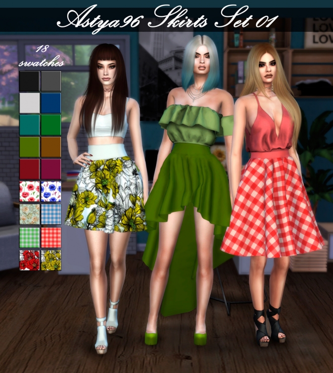 Skirts Set 01 At Astya96 Sims 4 Updates 1364