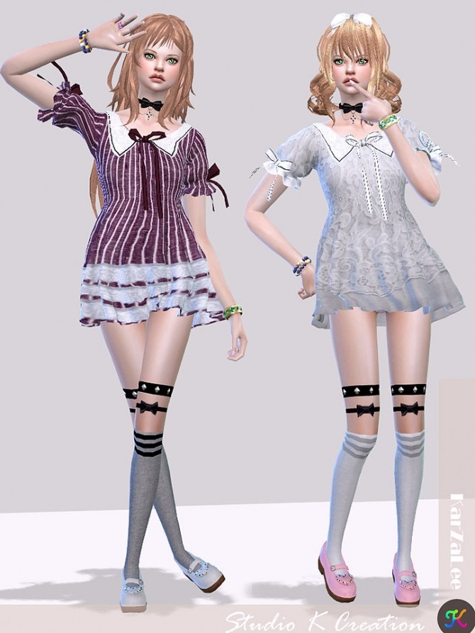 Sims 4 Type J top dress at Studio K Creation
