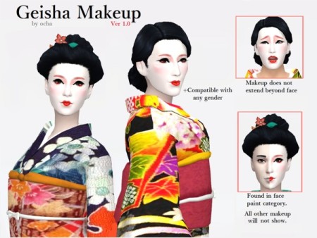 Geisha Makeup Ver 1.0 by ochanet at TSR