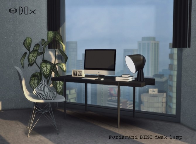 Sims 4 BINC Desk Lamp at DOX
