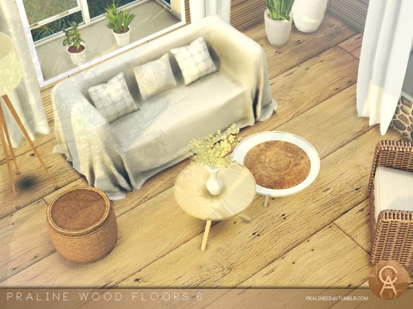Sims 4 Wood Floors 6 by Pralinesims at TSR