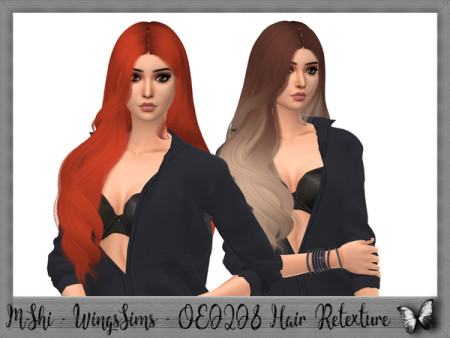 M-Shi WingsSims OE0208 Hair Retexture by mikerashi at TSR