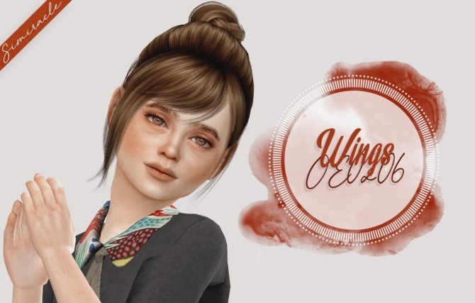 Sims 4 Wings OE0206 Hair Kids Version at Simiracle