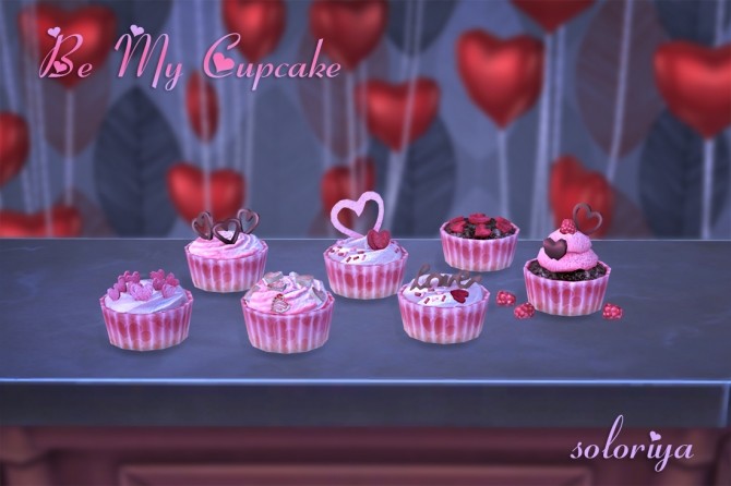 Sims 4 Be My Cupcake set (P) at Soloriya