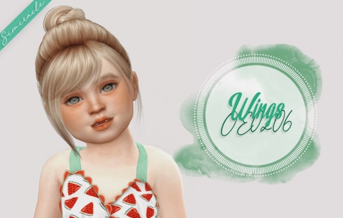 Sims 4 Wings OE0206 Hair Toddler Version at Simiracle