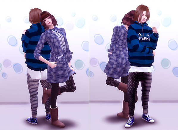 Sims 4 Couple Pose 03 at A luckyday