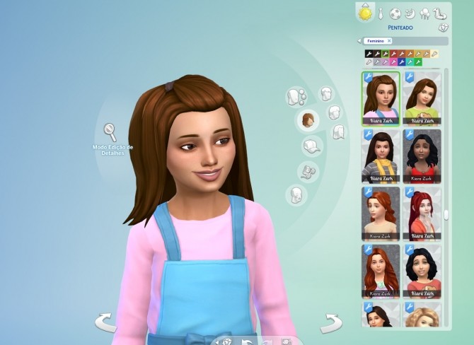 Sims 4 Melanie Hair for Girls at My Stuff