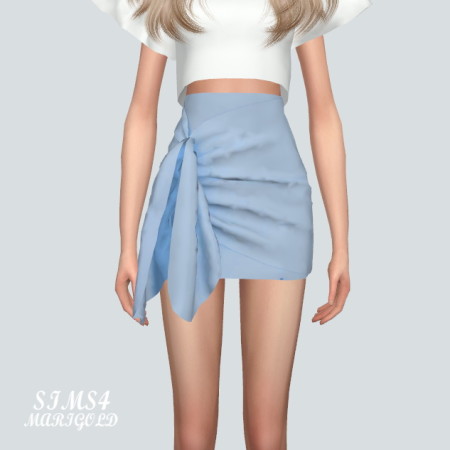 Tied Wrap Skirt at Marigold » Sims 4 Updates