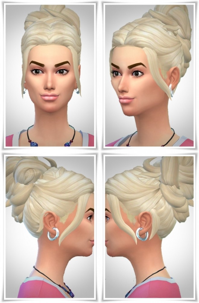 Sims 4 Romantic Bun at Birksches Sims Blog