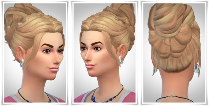 Sims 4 Romantic Bun at Birksches Sims Blog