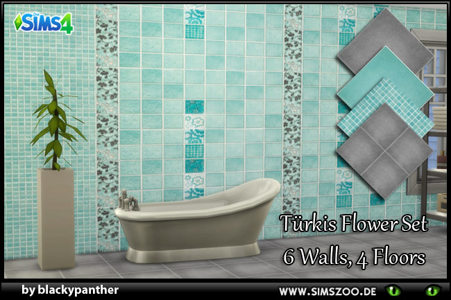 Sims 4 Turkish Flower Set by blackypanther at Blacky’s Sims Zoo