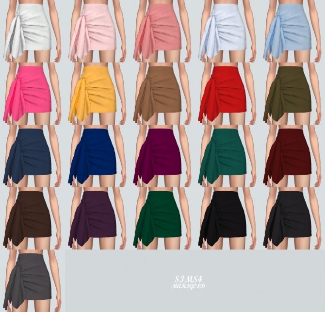 Sims 4 Tied Wrap Skirt at Marigold
