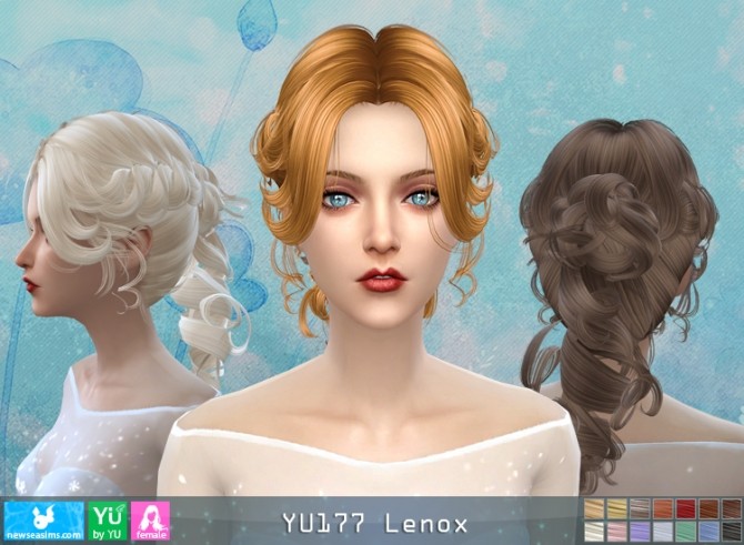 Sims 4 YU177 Lenox hair (P) at Newsea Sims 4