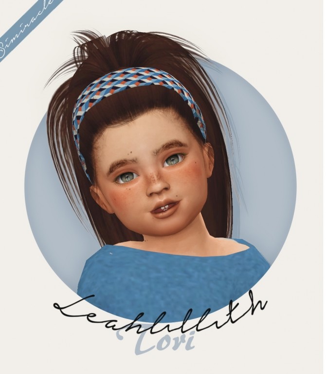 Sims 4 Leahlillith Tori Hair Kids & Toddlers at Simiracle