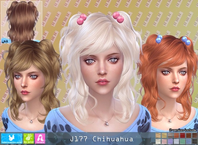 Sims 4 J177 Chihuahua hair (P) at Newsea Sims 4