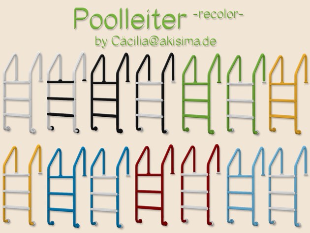 Sims 4 Pool ladder by Cäcilia at Akisima