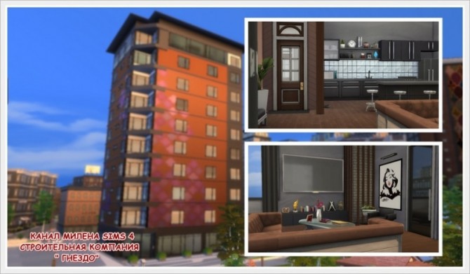 Sims 4 Bach apartment at Sims by Mulena