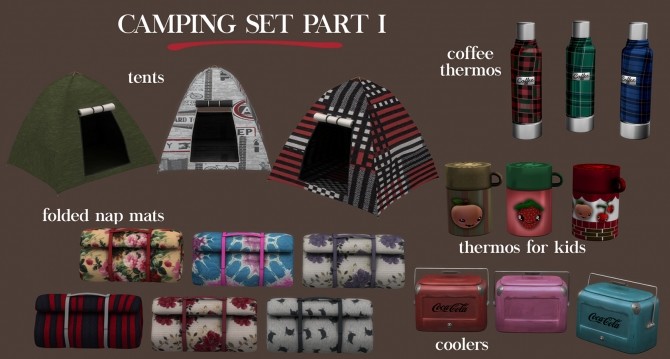 Sims 4 Camping Set Pt.1 (P) at Leo Sims
