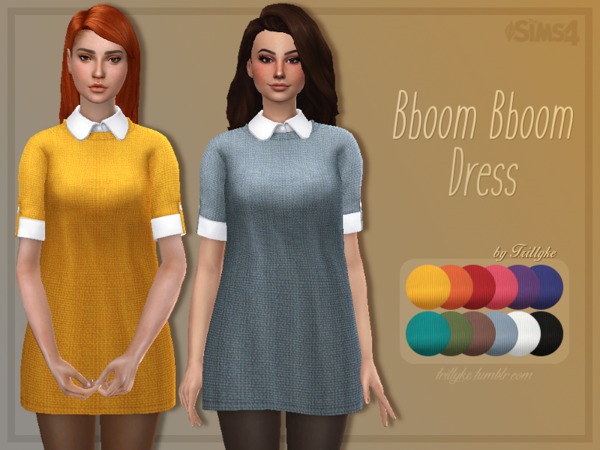 Sims 4 Bboom Bboom Dress by Trillyke at TSR