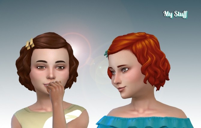 Sims 4 Soft Curls Hair Conversion at My Stuff