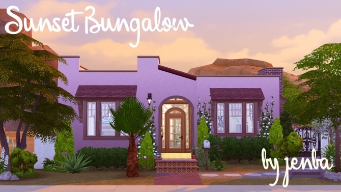 Sims 4 Sunset Bungalow at Jenba Sims