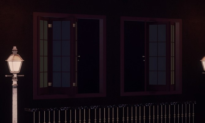 Sims 4 Bifolding French Window & Simple Balcony set at YUMIA’S PLACE