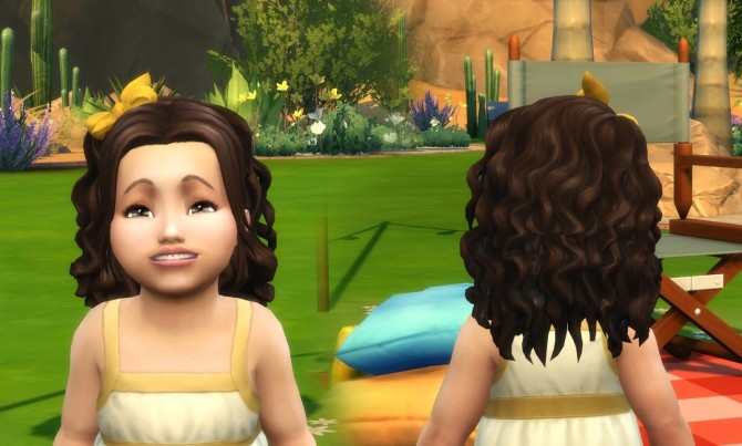 Sims 4 Leonora Hairstyle for Toddlers at My Stuff