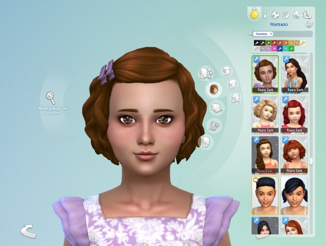 Sims 4 Soft Curls Hair Conversion at My Stuff