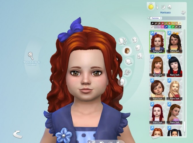 Sims 4 Leonora Hairstyle for Toddlers at My Stuff