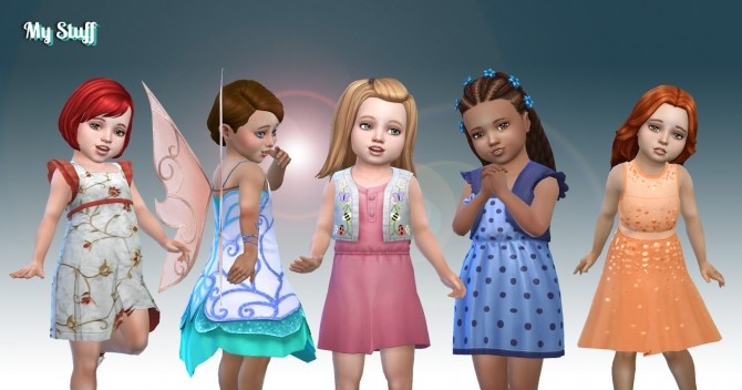 Sims 4 Toddlers Dresses Pack at My Stuff