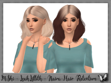 LeahLillith Naira Hair Retexture by mikerashi at TSR