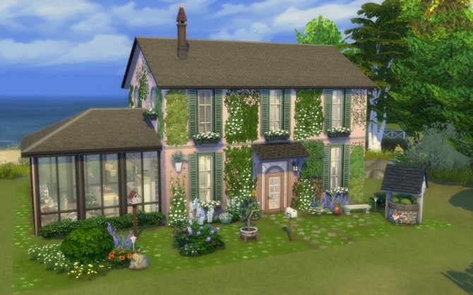Sims 4 Rose house by Bloup at Sims Artists