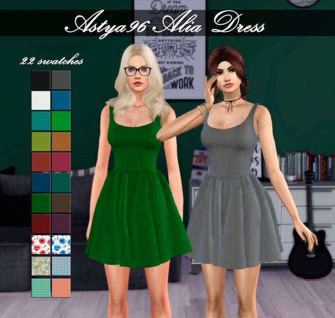 Sims 4 Alia Dress at Astya96