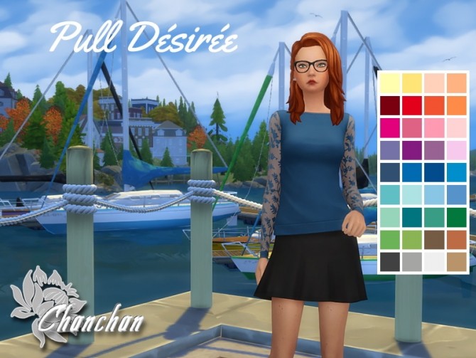 Sims 4 Désirée sweater by Chanchan24 at Sims Artists