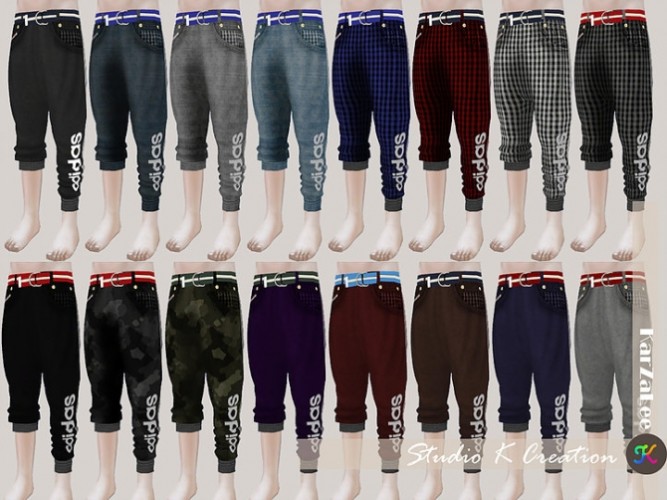 Giruto31 rollup Harem Pants kids at Studio K-Creation » Sims 4 Updates