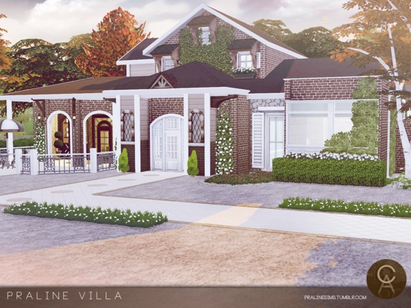 Sims 4 Villa by Pralinesims at TSR