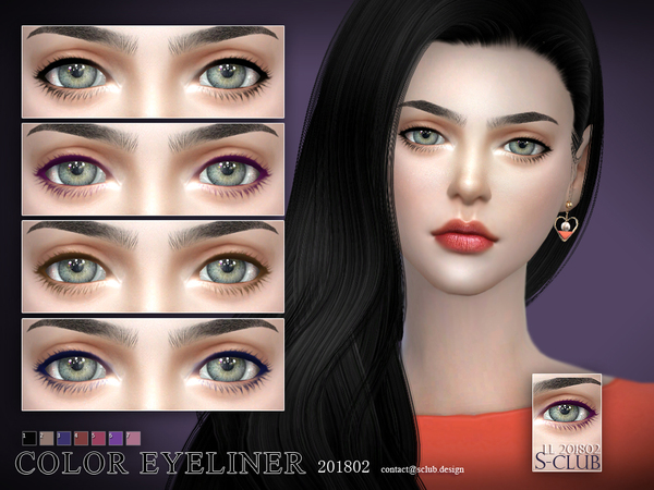 Sims 4 Eyeliner 201802 by S Club LL at TSR