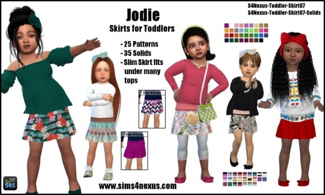 Sims 4 Jodie skirts by SamanthaGump at Sims 4 Nexus