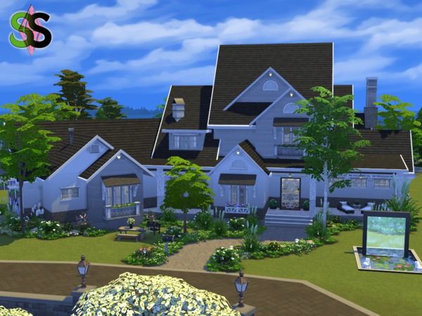 Sims 4 Noble House by SIMSnippets at TSR